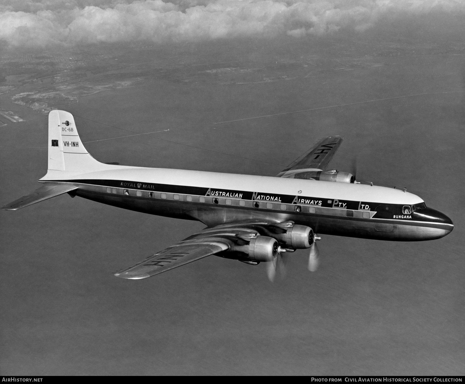 Aircraft Photo of VH-INH | Douglas DC-6B | Australian National Airways - ANA | AirHistory.net #291538