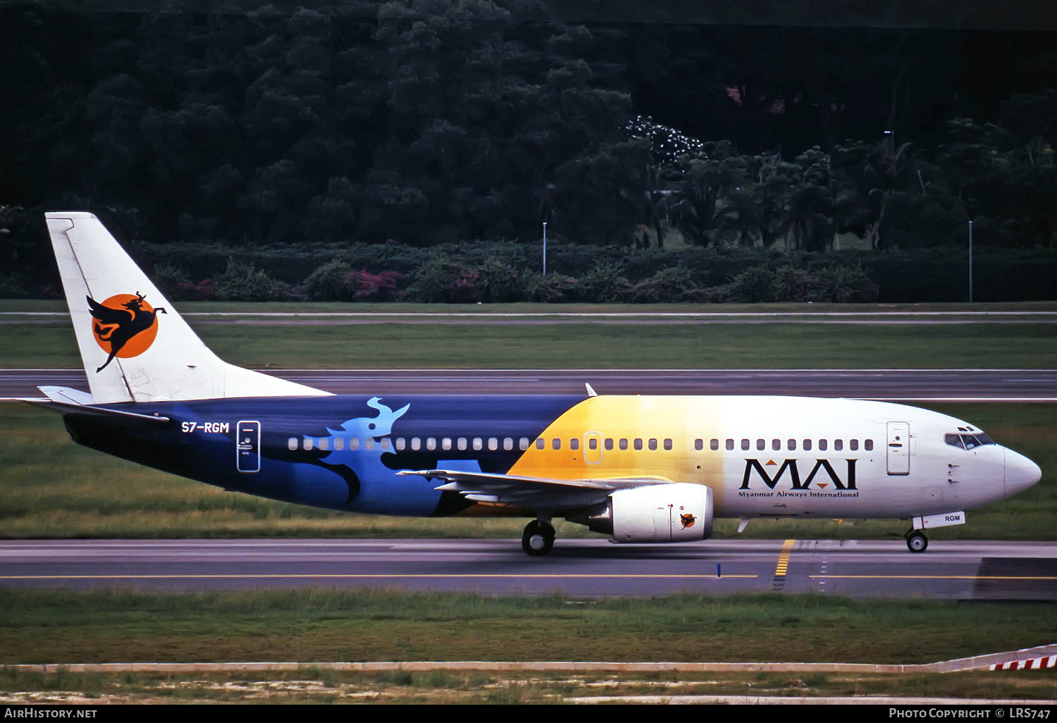Aircraft Photo of S7-RGM | Boeing 737-3Q8 | Myanmar Airways International - MAI | AirHistory.net #291546