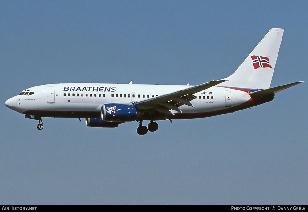 Aircraft Photo of LN-TUF | Boeing 737-705 | Braathens | AirHistory.net #291550