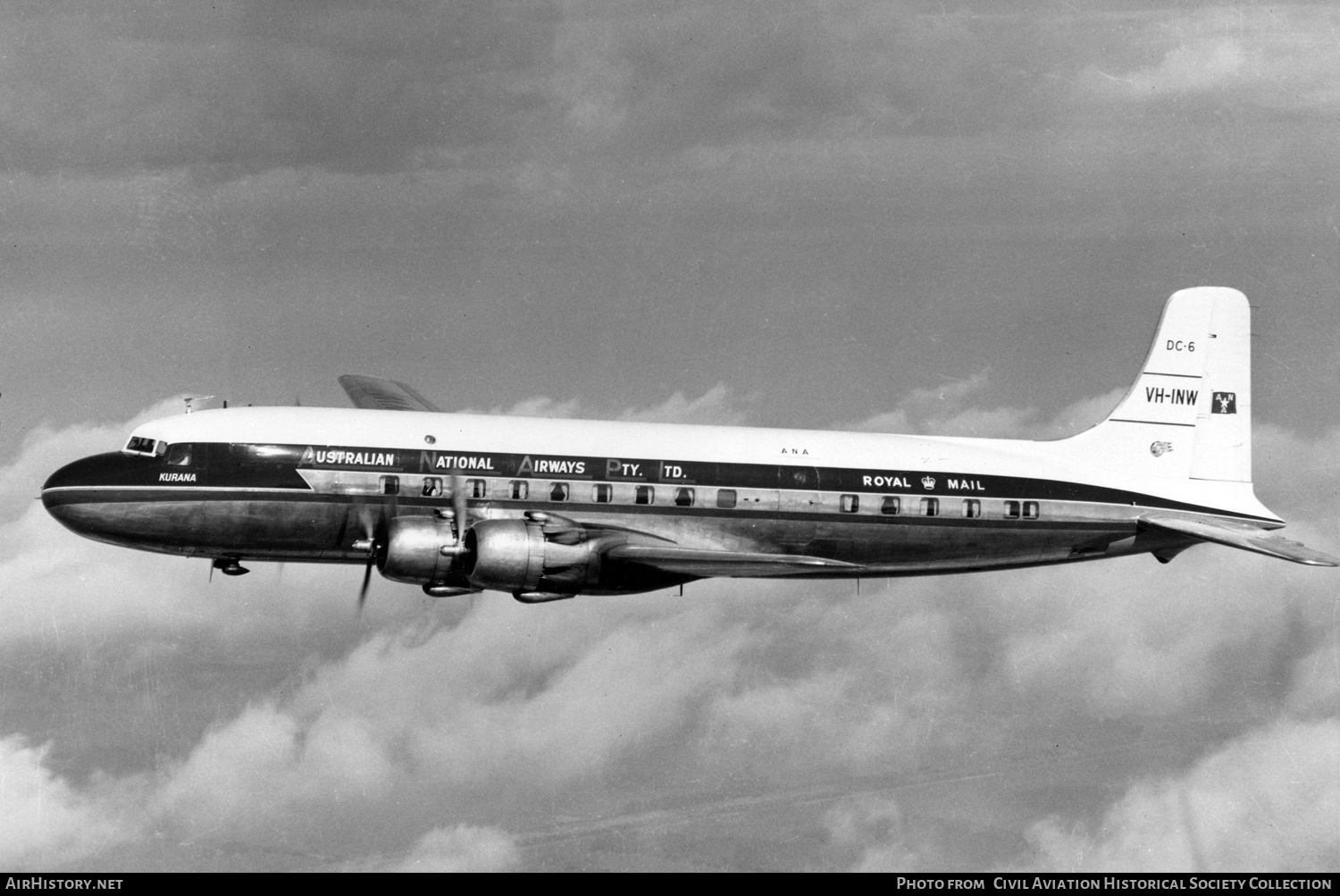 Aircraft Photo of VH-INW | Douglas DC-6 | Australian National Airways - ANA | AirHistory.net #291559