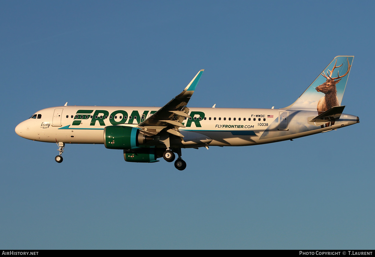 Aircraft Photo of F-WWDC | Airbus A320-251N | Frontier Airlines | AirHistory.net #291566