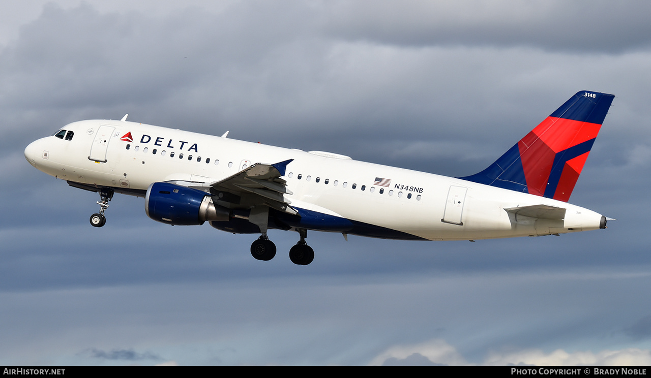 Aircraft Photo of N348NB | Airbus A319-114 | Delta Air Lines | AirHistory.net #291612