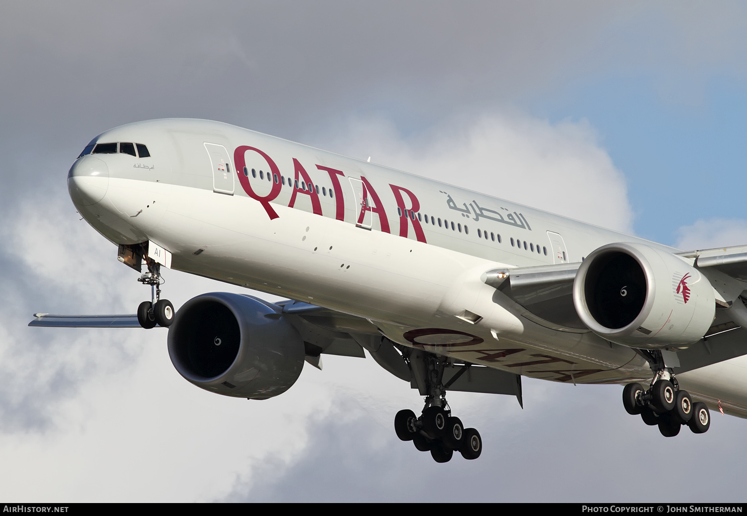 Aircraft Photo of A7-BAI | Boeing 777-3DZ/ER | Qatar Airways | AirHistory.net #291652