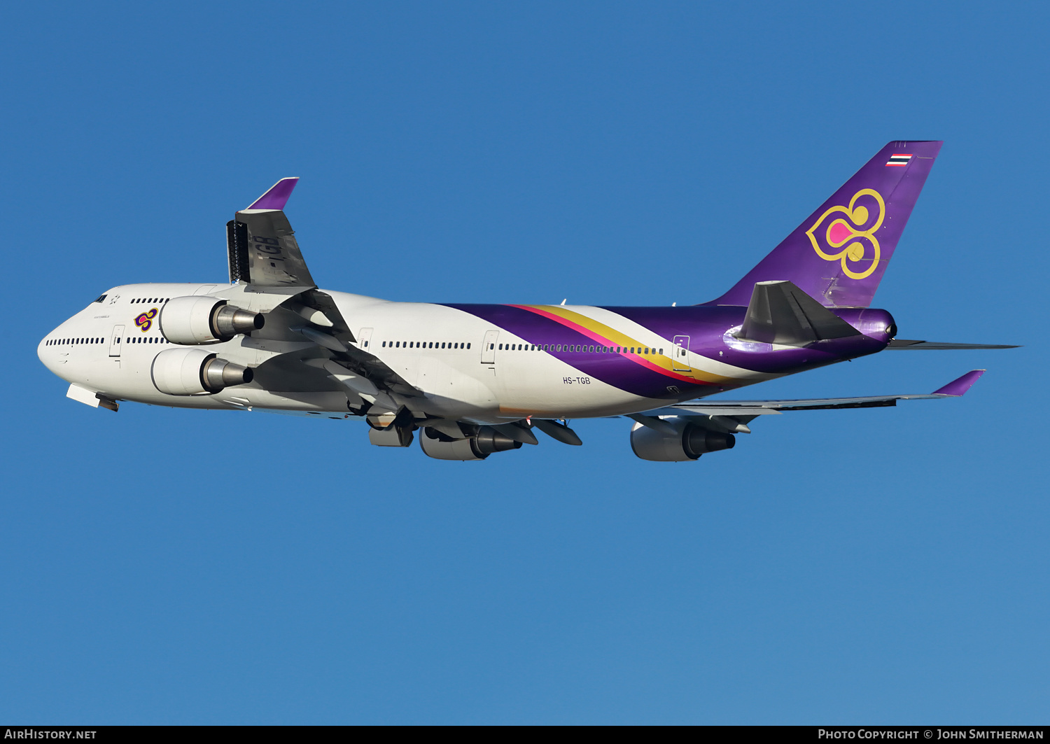 Aircraft Photo of HS-TGB | Boeing 747-4D7 | Thai Airways International | AirHistory.net #291677