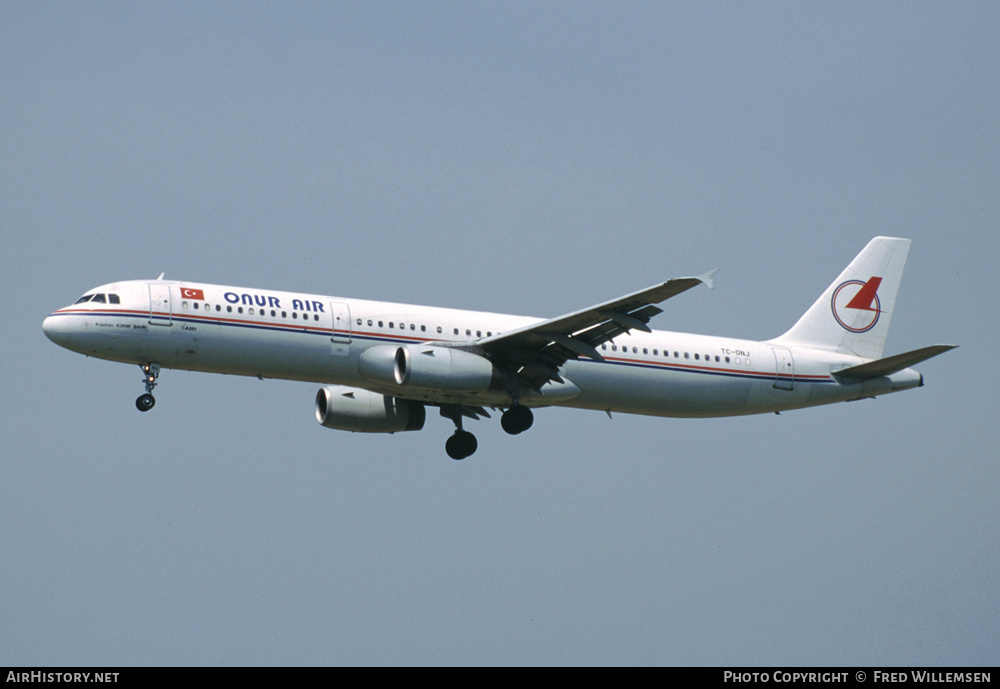 Aircraft Photo of TC-ONJ | Airbus A321-131 | Onur Air | AirHistory.net #291697