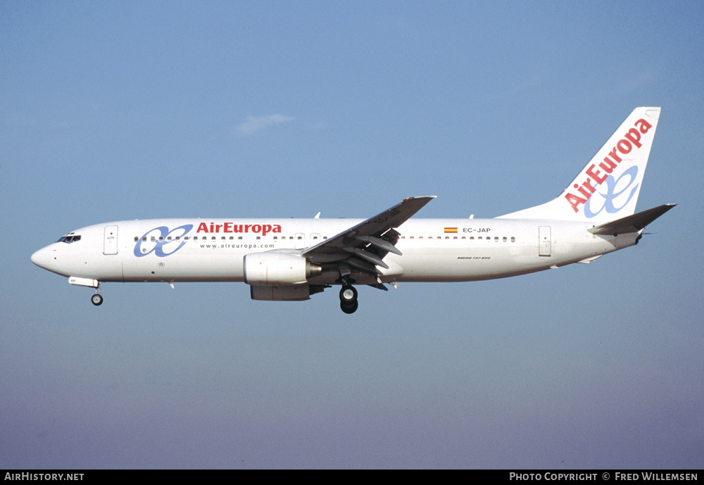 Aircraft Photo of EC-JAP | Boeing 737-85P | Air Europa | AirHistory.net #291734