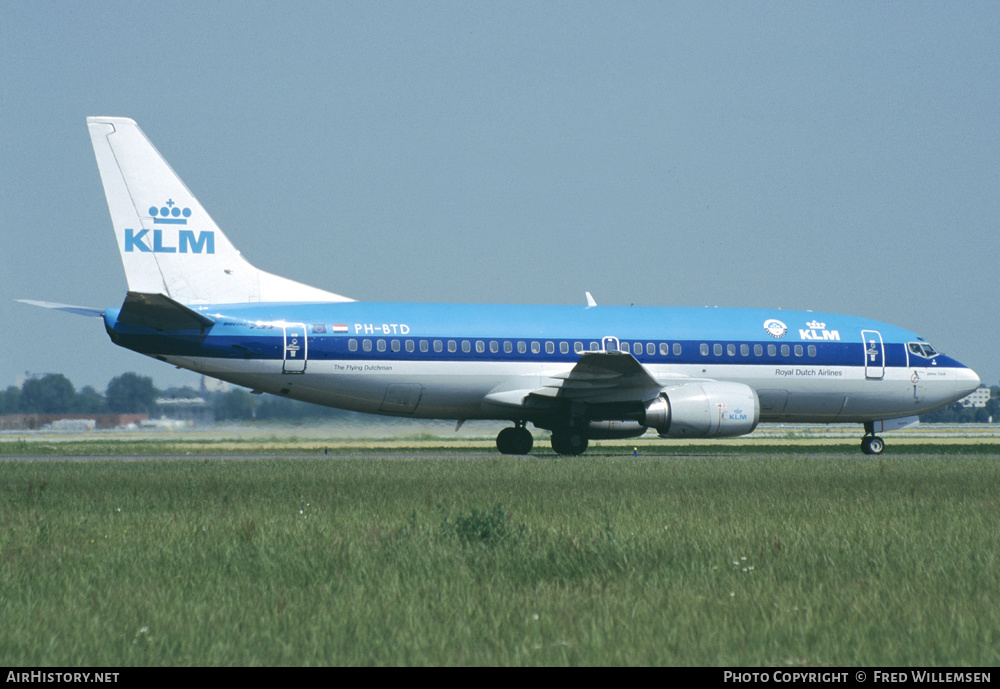Aircraft Photo of PH-BTD | Boeing 737-306 | KLM - Royal Dutch Airlines | AirHistory.net #291771