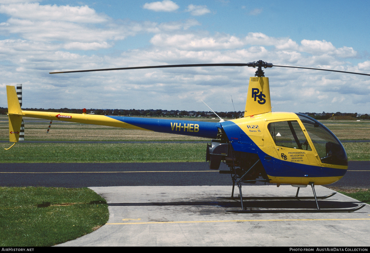 Aircraft Photo of VH-HEB | Robinson R-22 Beta II | PHS - Professional Helicopter Services | AirHistory.net #291783