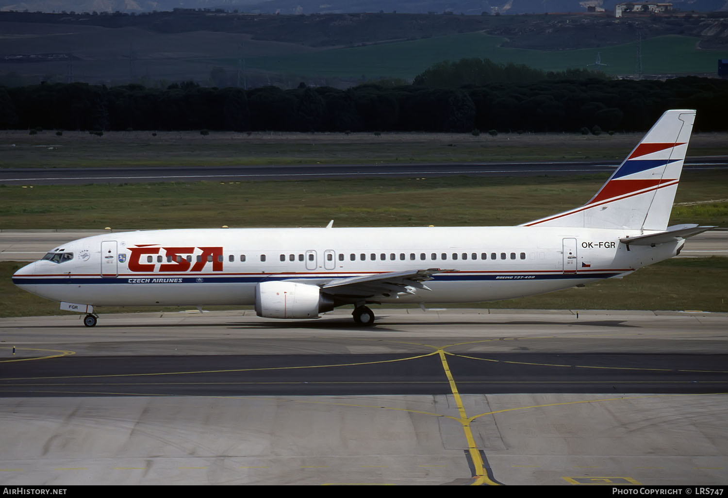 Aircraft Photo of OK-FGR | Boeing 737-45S | ČSA - Czech Airlines | AirHistory.net #291866