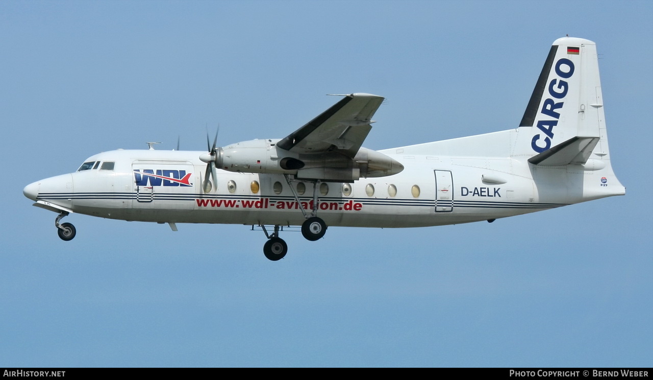 Aircraft Photo of D-AELK | Fokker F27-600RF Friendship | WDL Aviation | AirHistory.net #291892