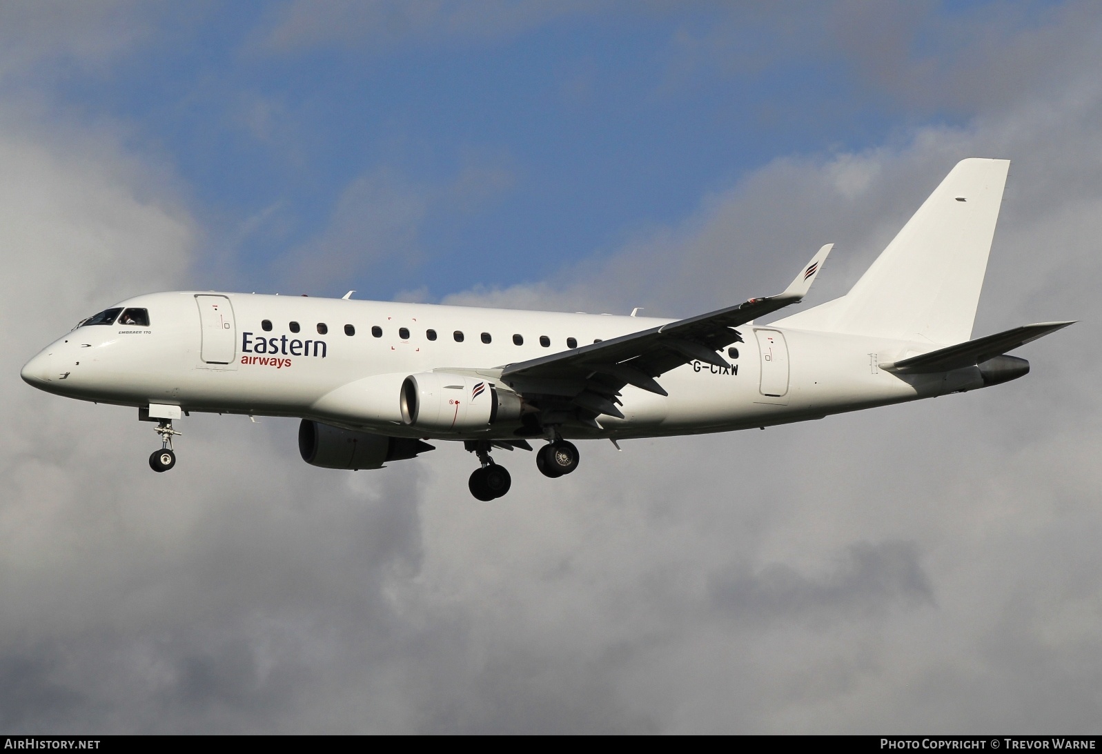 Aircraft Photo of G-CIXW | Embraer 170LR (ERJ-170-100LR) | Eastern Airways | AirHistory.net #291903
