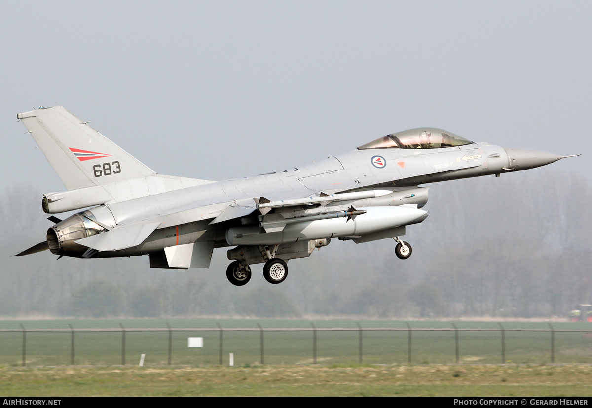 Aircraft Photo of 683 | General Dynamics F-16AM Fighting Falcon | Norway - Air Force | AirHistory.net #292049