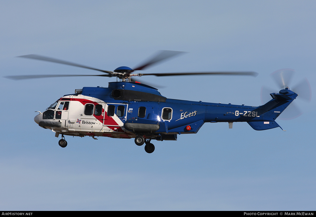 Aircraft Photo of G-ZZSL | Eurocopter EC-225LP Super Puma Mk2+ | Bristow Helicopters | AirHistory.net #292059