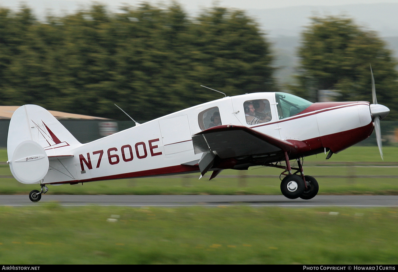 Aircraft Photo of N7600E | Bellanca 14-19-2 Cruisemaster | AirHistory.net #292077