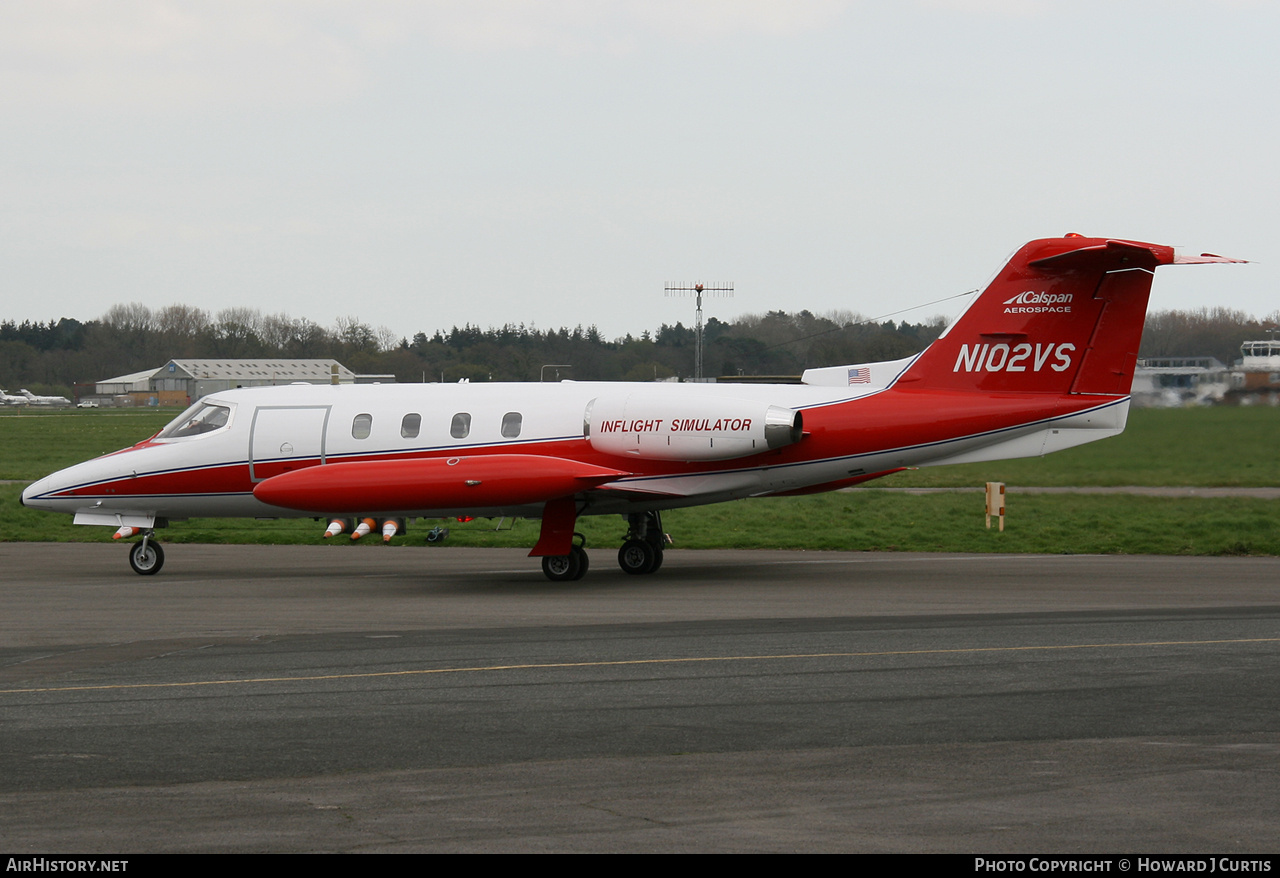 Aircraft Photo of N102VS | Gates Learjet 25B | Calspan Aerospace | AirHistory.net #292078
