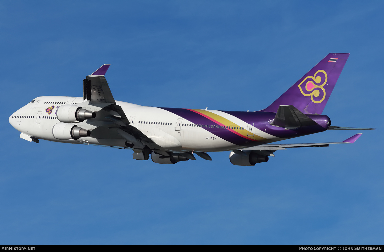 Aircraft Photo of HS-TGA | Boeing 747-4D7 | Thai Airways International | AirHistory.net #292117