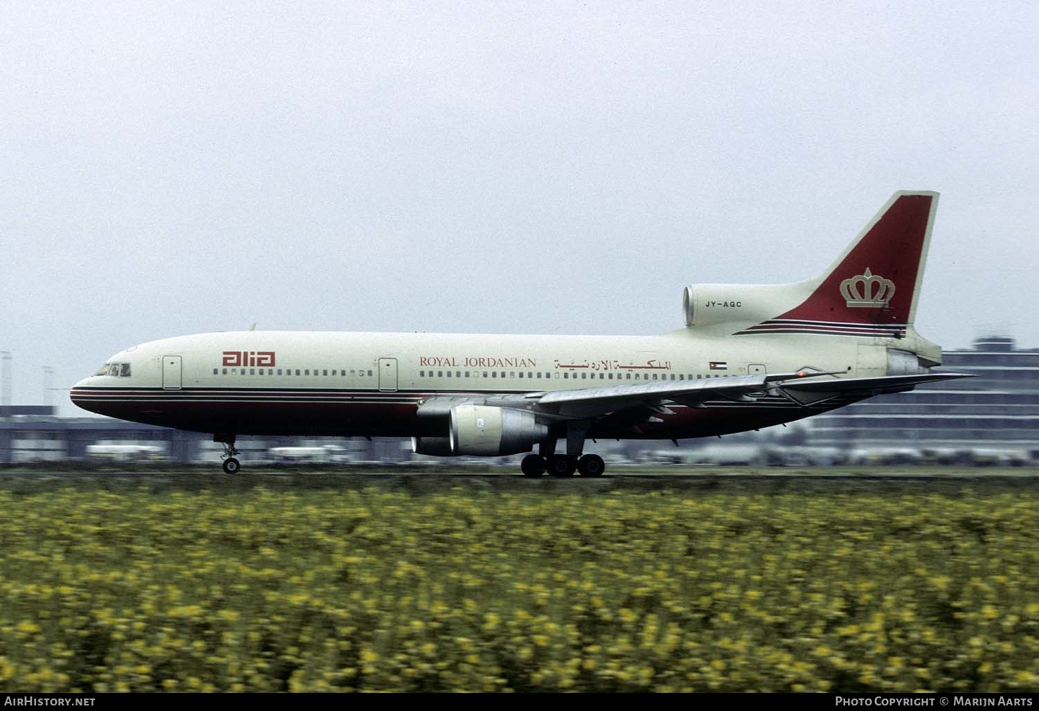 Aircraft Photo of JY-AGC | Lockheed L-1011-385-3 TriStar 500 | Alia - The Royal Jordanian Airline | AirHistory.net #292131