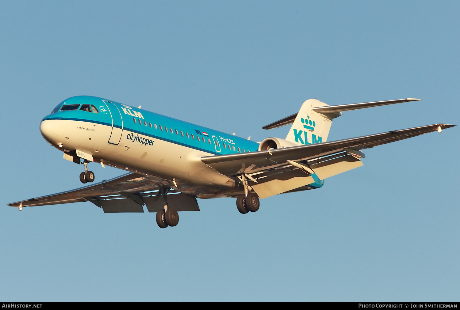 Aircraft Photo of PH-KZS | Fokker 70 (F28-0070) | KLM Cityhopper | AirHistory.net #292161