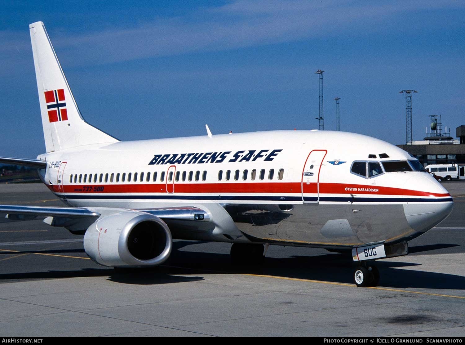 Aircraft Photo of LN-BUG | Boeing 737-505 | Braathens SAFE | AirHistory.net #292166