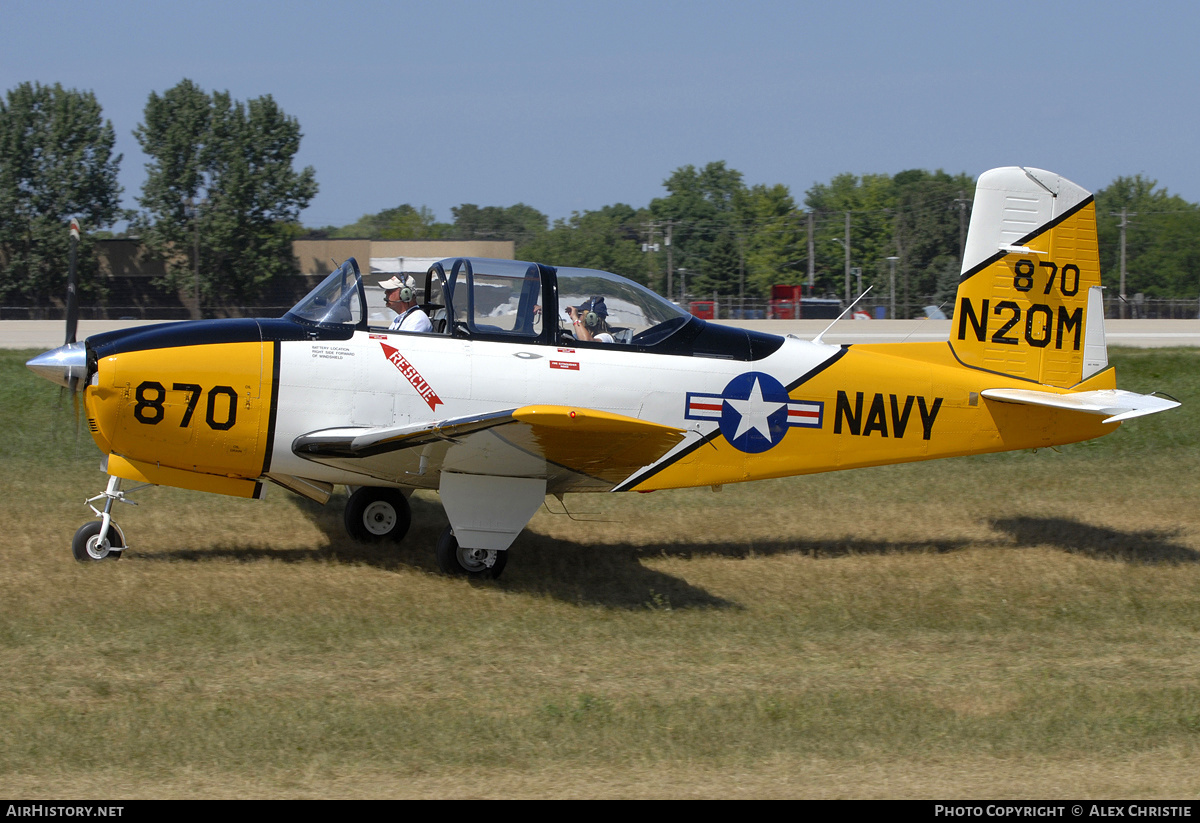 Aircraft Photo of N20M | Beech T-34B Mentor (D45) | USA - Navy | AirHistory.net #292180