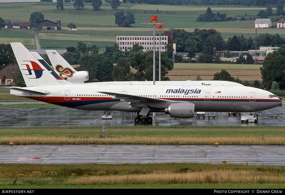 Aircraft Photo of 9M-MRJ | Boeing 777-2H6/ER | Malaysia Airlines | AirHistory.net #292195