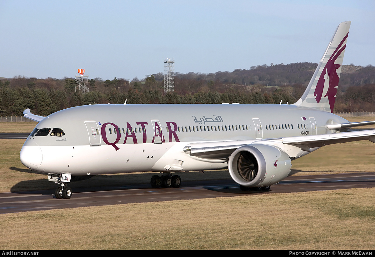 Aircraft Photo of A7-BCM | Boeing 787-8 Dreamliner | Qatar Airways | AirHistory.net #292235