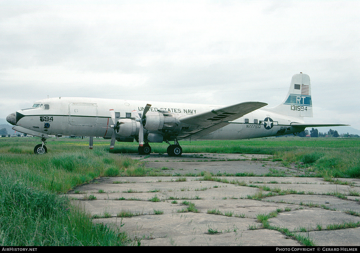 Aircraft Photo of N777SQ / 131594 | Douglas C-118B Liftmaster | USA - Navy | AirHistory.net #292237