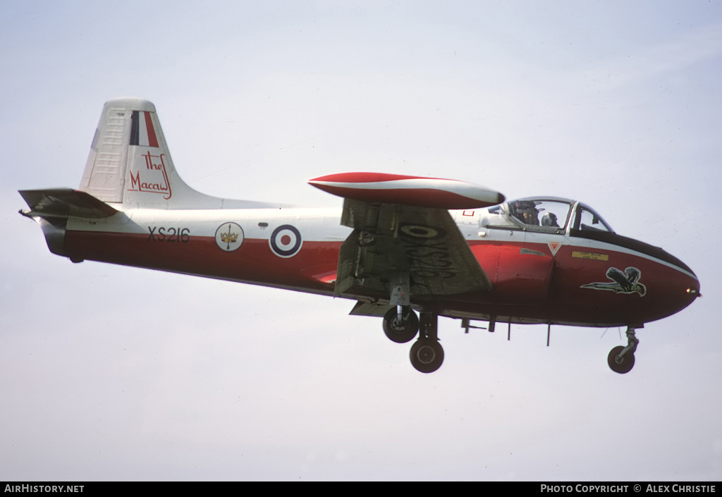 Aircraft Photo of XS216 | BAC 84 Jet Provost T4 | UK - Air Force | AirHistory.net #292258