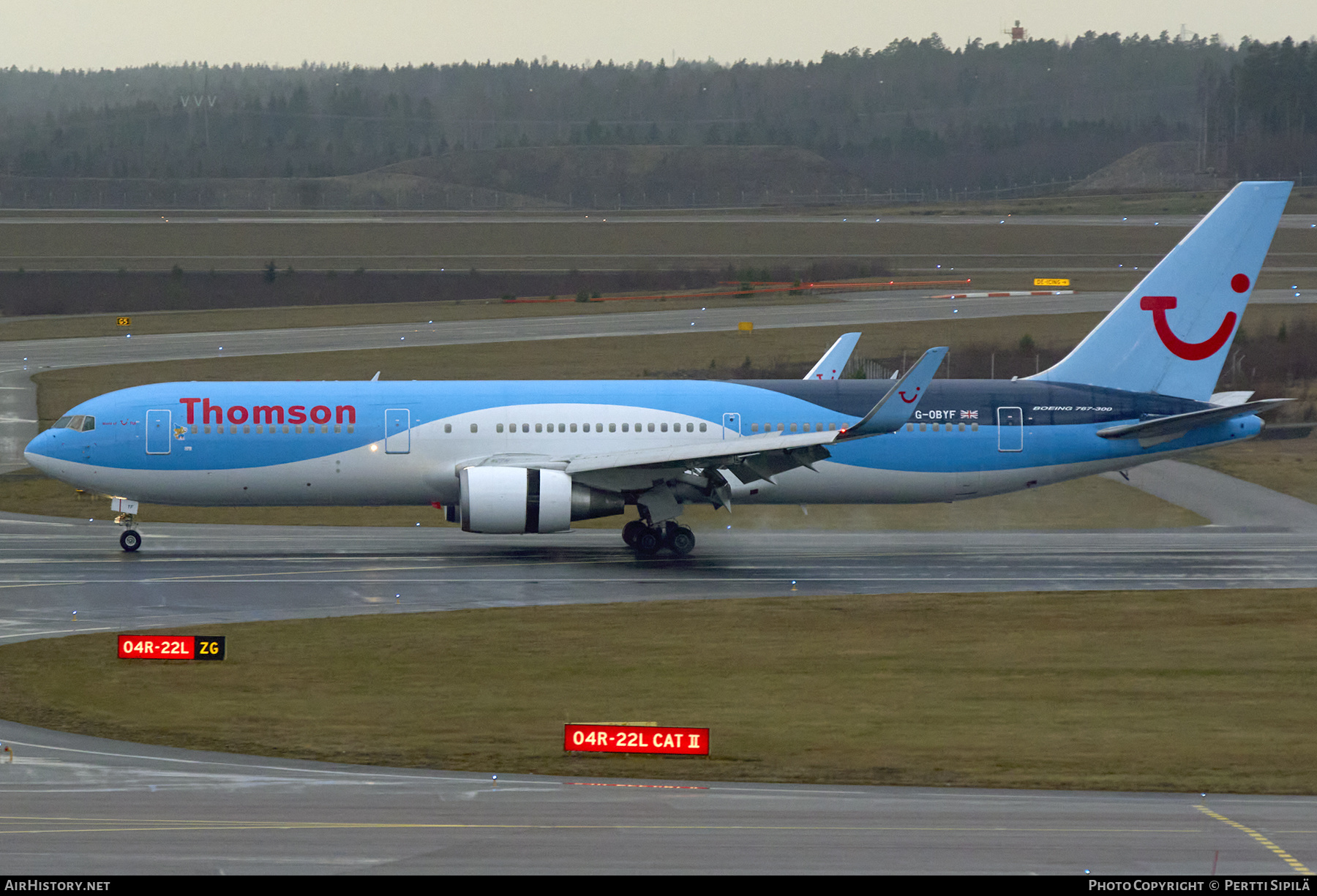 Aircraft Photo of G-OBYF | Boeing 767-304/ER | Thomson Airways | AirHistory.net #292373