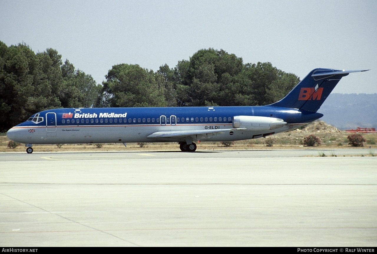 Aircraft Photo of G-ELDI | McDonnell Douglas DC-9-32 | British Midland Airways - BMA | AirHistory.net #292389