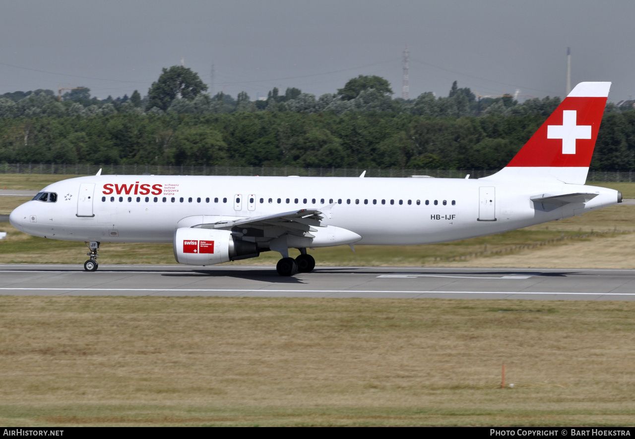 Aircraft Photo of HB-IJF | Airbus A320-214 | Swiss International Air Lines | AirHistory.net #292402