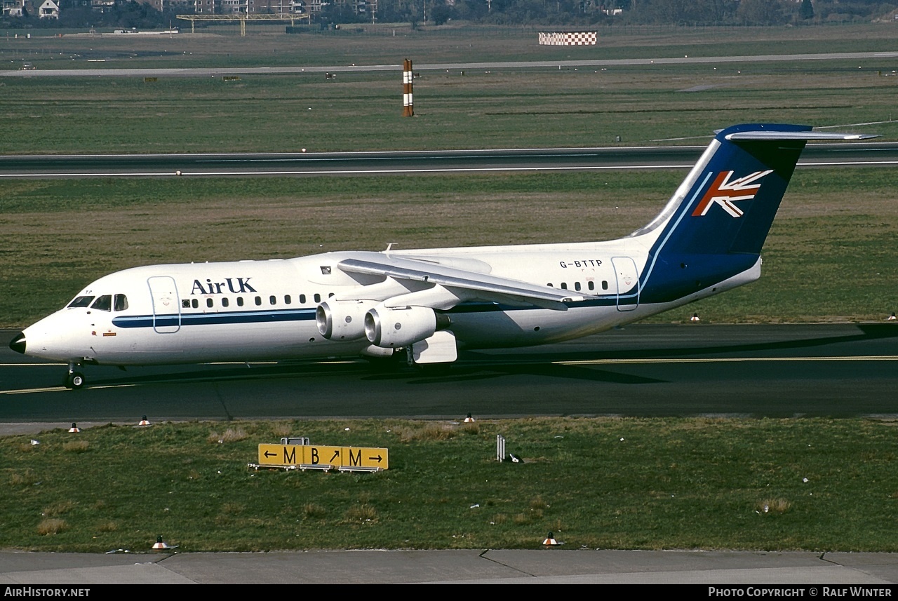 Aircraft Photo of G-BTTP | British Aerospace BAe-146-300 | Air UK | AirHistory.net #292409