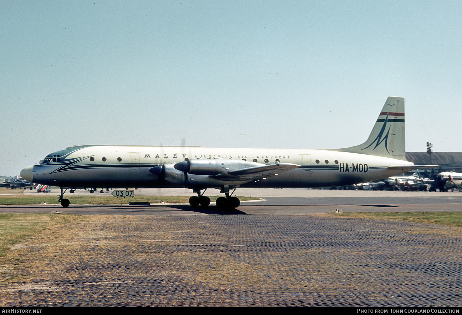 Aircraft Photo of HA-MOD | Ilyushin Il-18V | Malév - Hungarian Airlines | AirHistory.net #292434