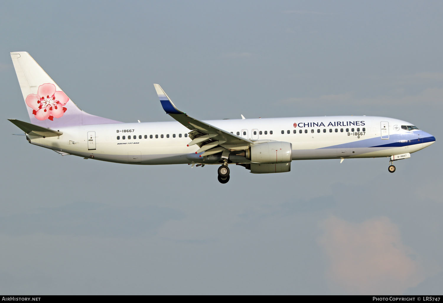 Aircraft Photo of B-18667 | Boeing 737-800 | China Airlines | AirHistory.net #292441