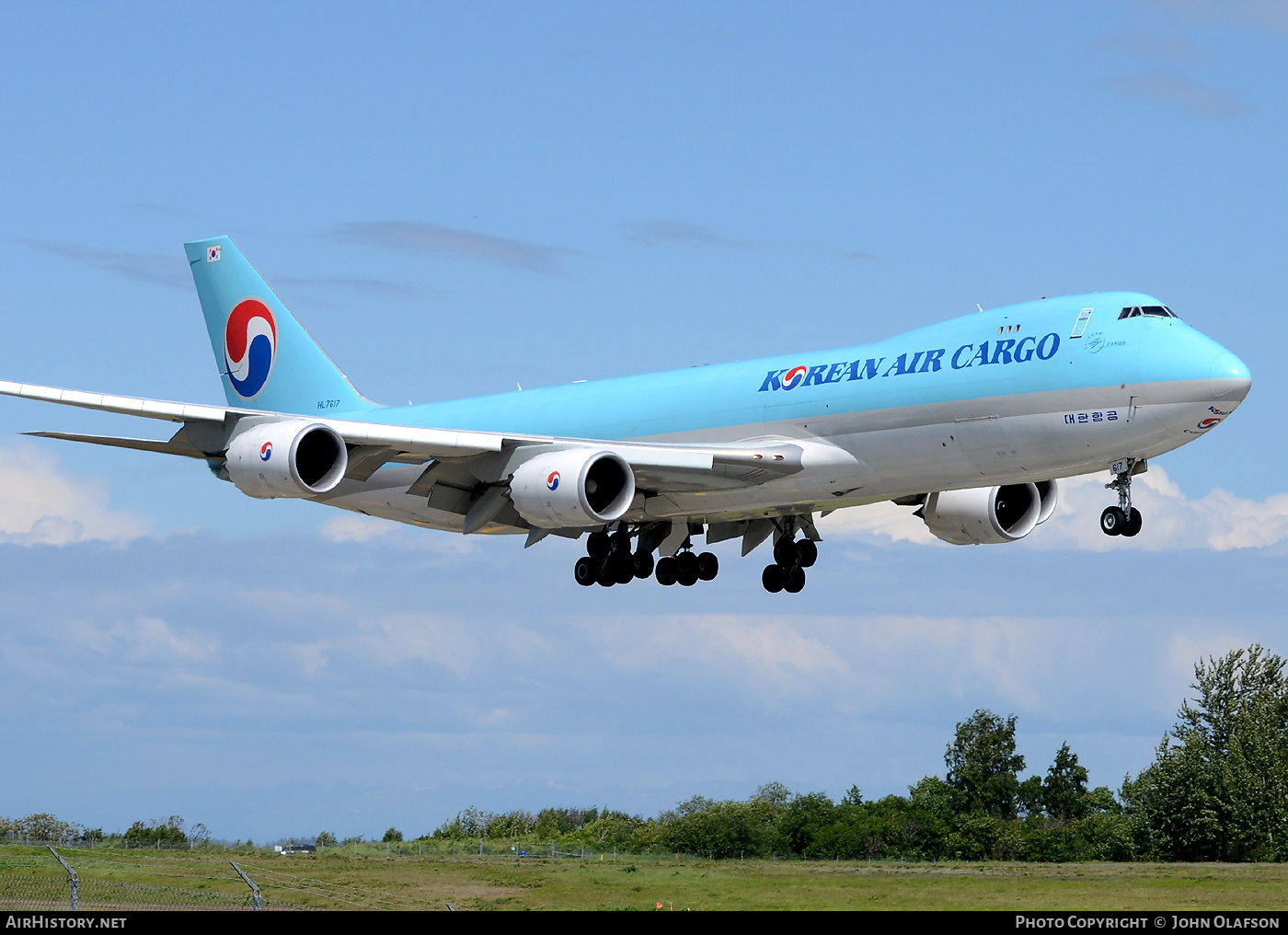 Aircraft Photo of HL7617 | Boeing 747-8B5F/SCD | Korean Air Cargo | AirHistory.net #292461
