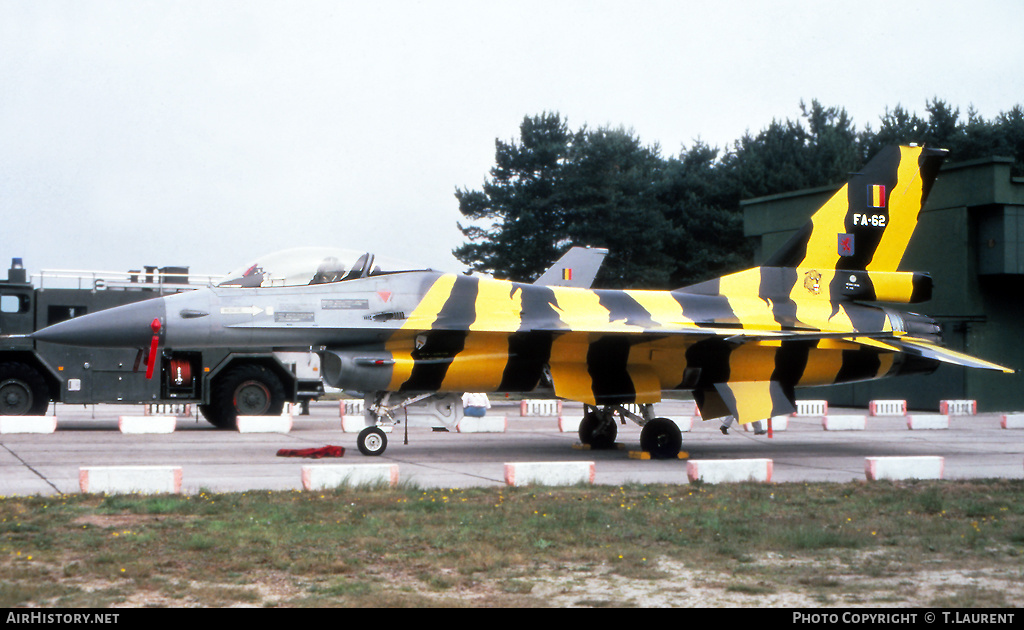 Aircraft Photo of FA62 | General Dynamics F-16A Fighting Falcon | Belgium - Air Force | AirHistory.net #292569