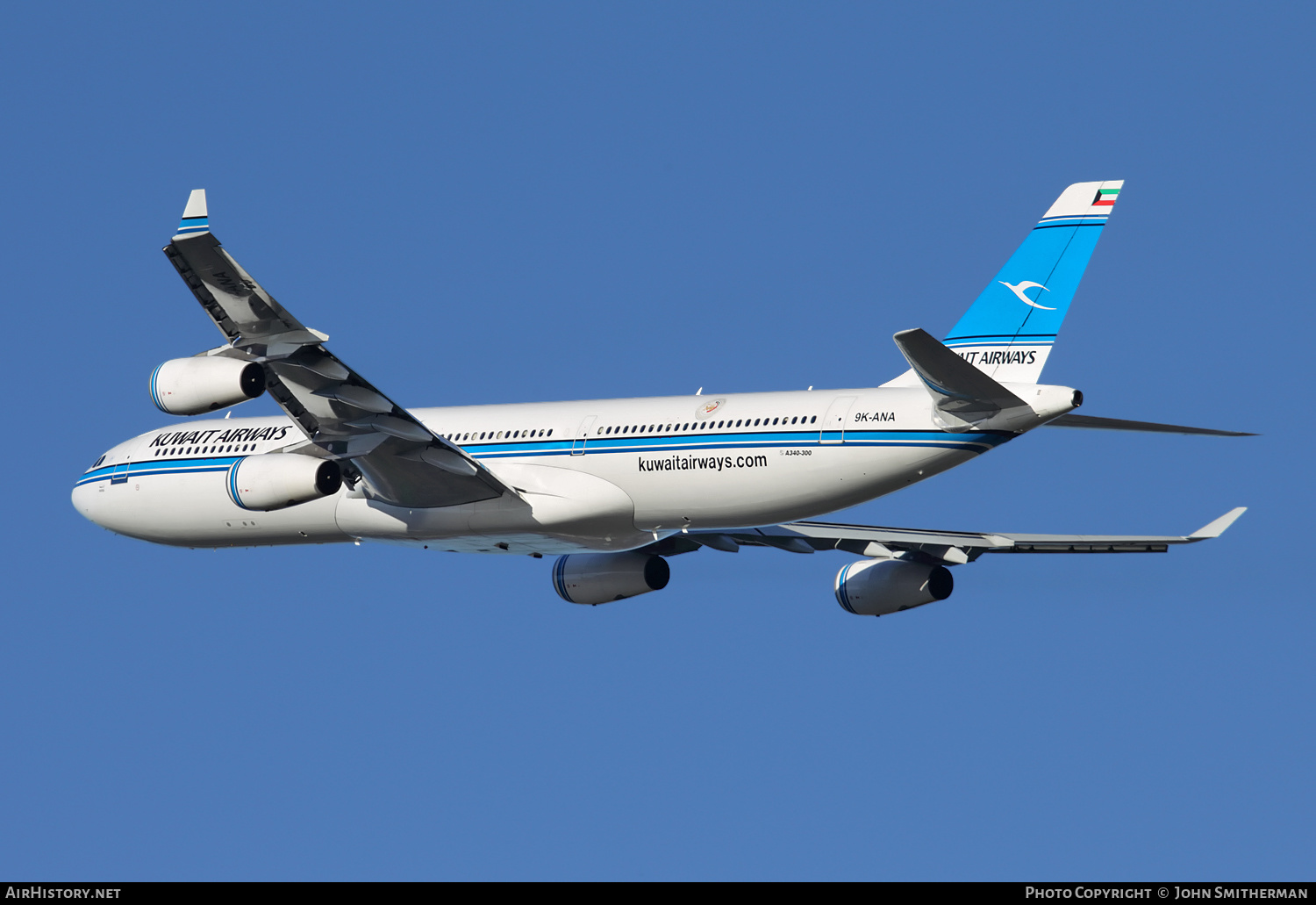Aircraft Photo of 9K-ANA | Airbus A340-313 | Kuwait Airways | AirHistory.net #292601