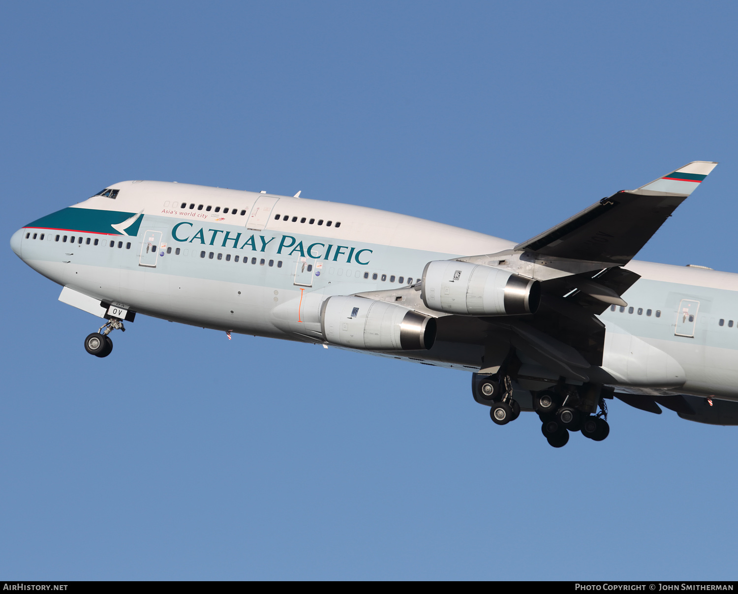 Aircraft Photo of B-HOV | Boeing 747-467 | Cathay Pacific Airways | AirHistory.net #292630