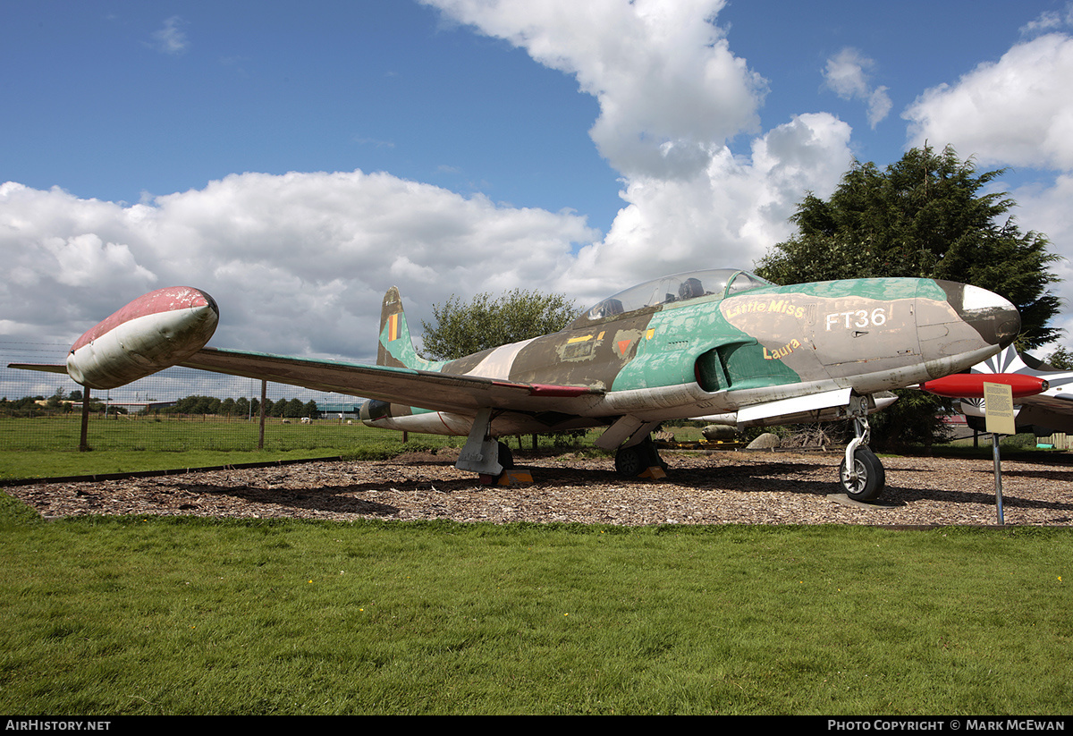 Aircraft Photo of FT36 | Lockheed T-33A | Belgium - Air Force | AirHistory.net #292636