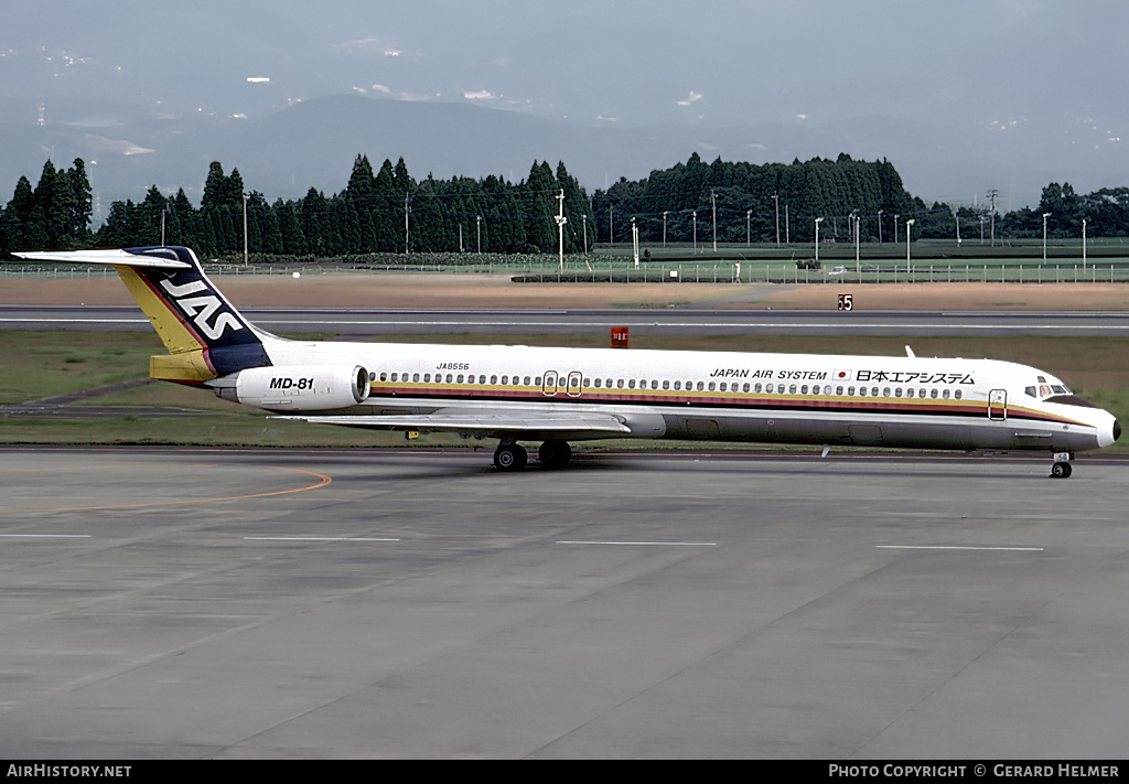 Aircraft Photo of JA8556 | McDonnell Douglas MD-81 (DC-9-81) | Japan Air System - JAS | AirHistory.net #292662
