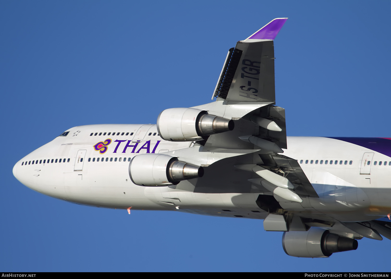 Aircraft Photo of HS-TGR | Boeing 747-4D7 | Thai Airways International | AirHistory.net #292693