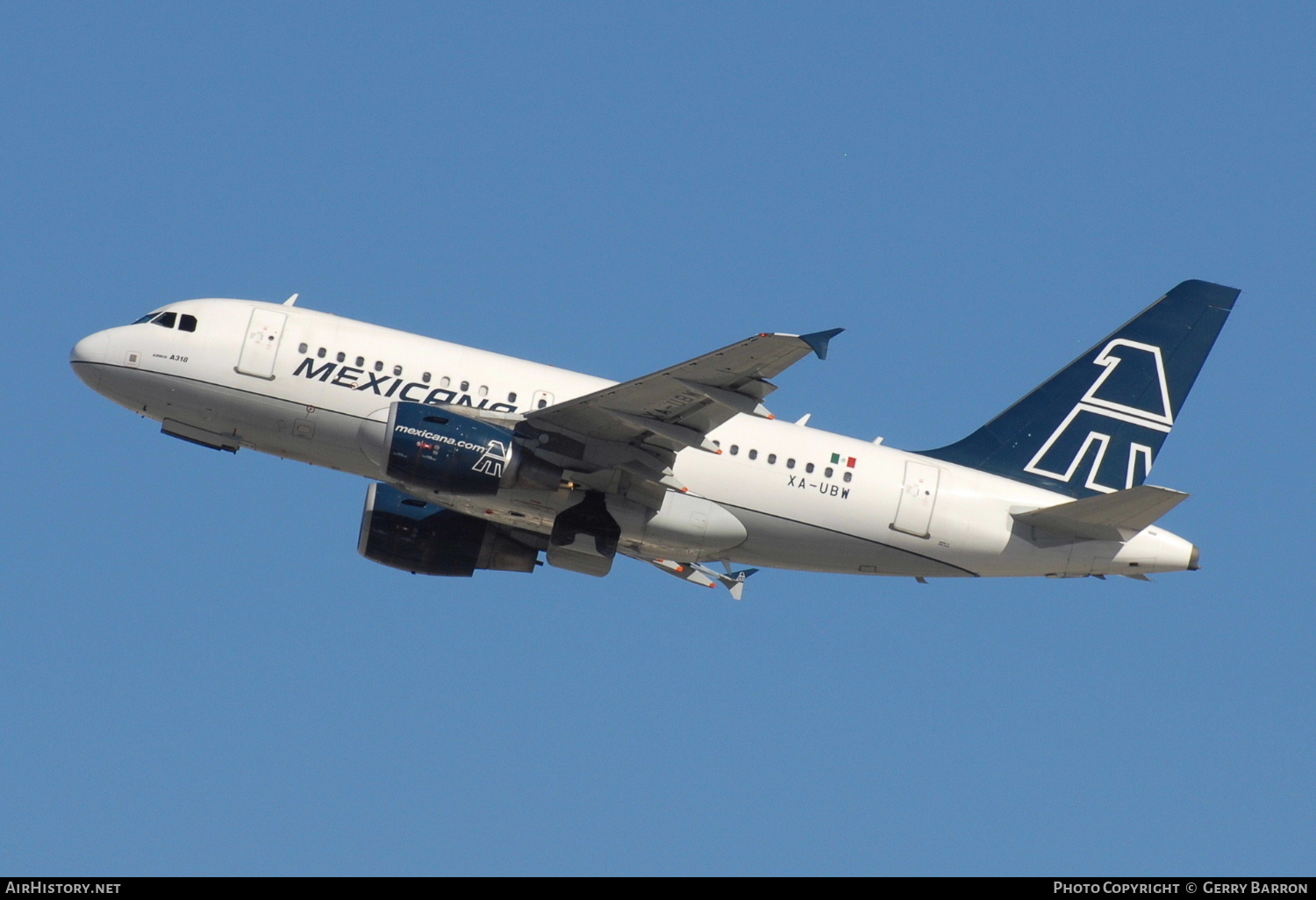 Aircraft Photo of XA-UBW | Airbus A318-111 | Mexicana | AirHistory.net #292696