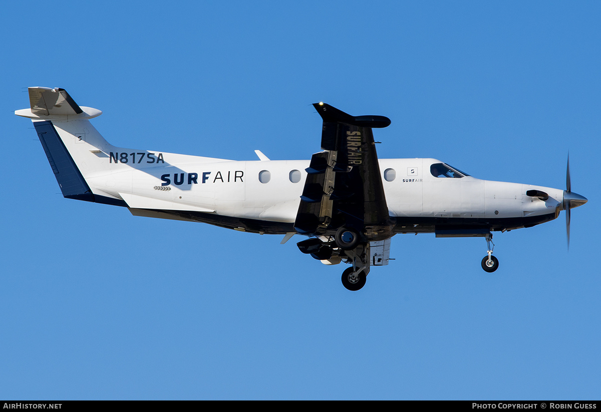 Aircraft Photo of N817SA | Pilatus PC-12NG (PC-12/47E) | Surf Air | AirHistory.net #292699