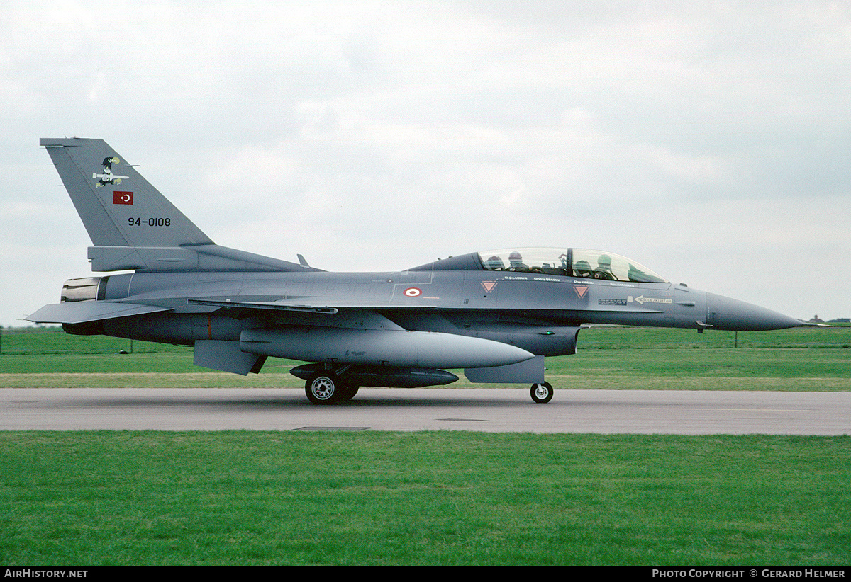 Aircraft Photo of 94-0108 | Lockheed Martin F-16DJ Fighting Falcon | Turkey - Air Force | AirHistory.net #292741