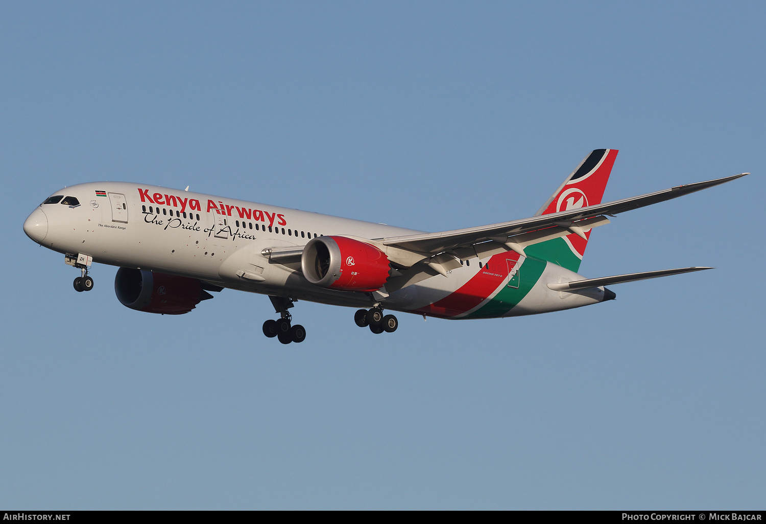 Aircraft Photo of 5Y-KZH | Boeing 787-8 Dreamliner | Kenya Airways | AirHistory.net #292764