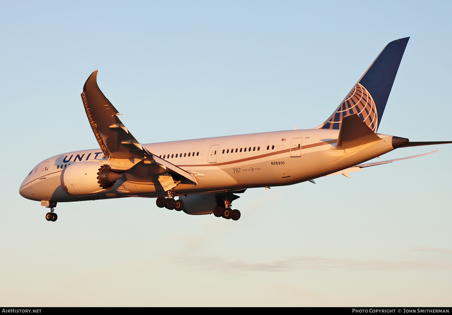 Aircraft Photo of N26910 | Boeing 787-8 Dreamliner | United Airlines | AirHistory.net #292782