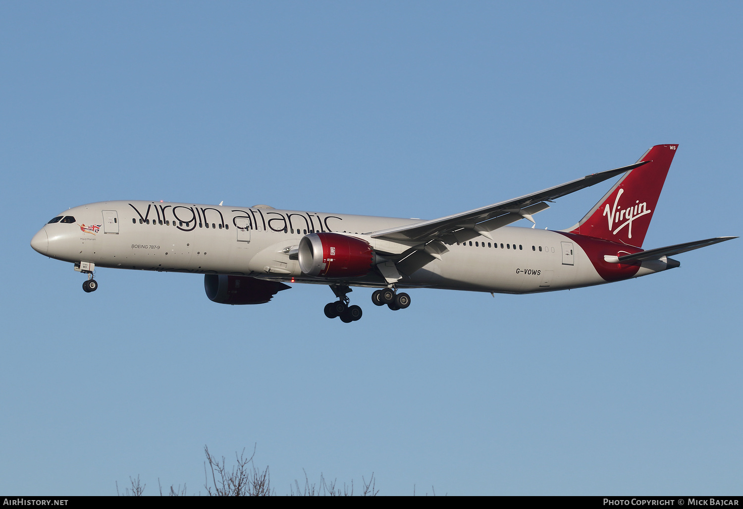 Aircraft Photo of G-VOWS | Boeing 787-9 Dreamliner | Virgin Atlantic Airways | AirHistory.net #292789