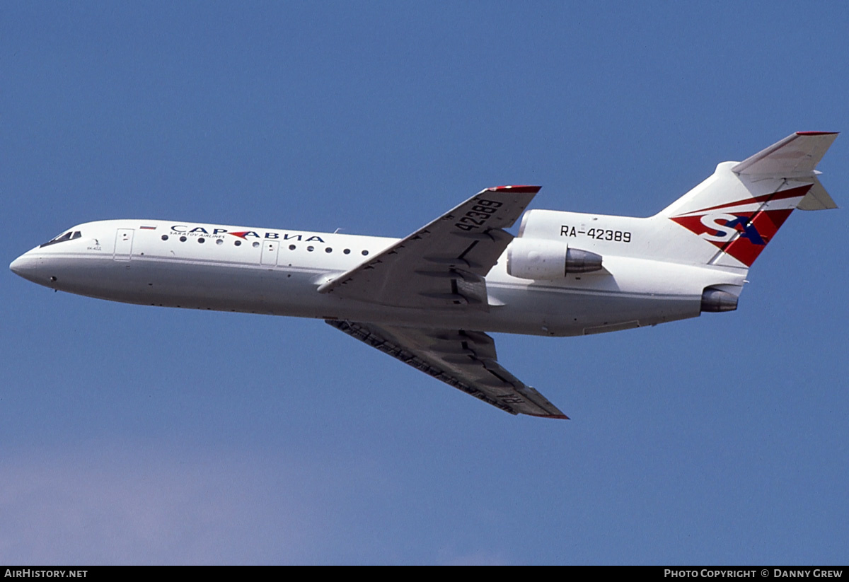 Aircraft Photo of RA-42389 | Yakovlev Yak-42D | Sar Avia - Saratov Airlines | AirHistory.net #292868