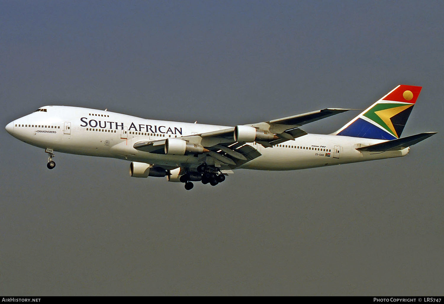 Aircraft Photo of ZS-SAM | Boeing 747-244B | South African Airways | AirHistory.net #292903