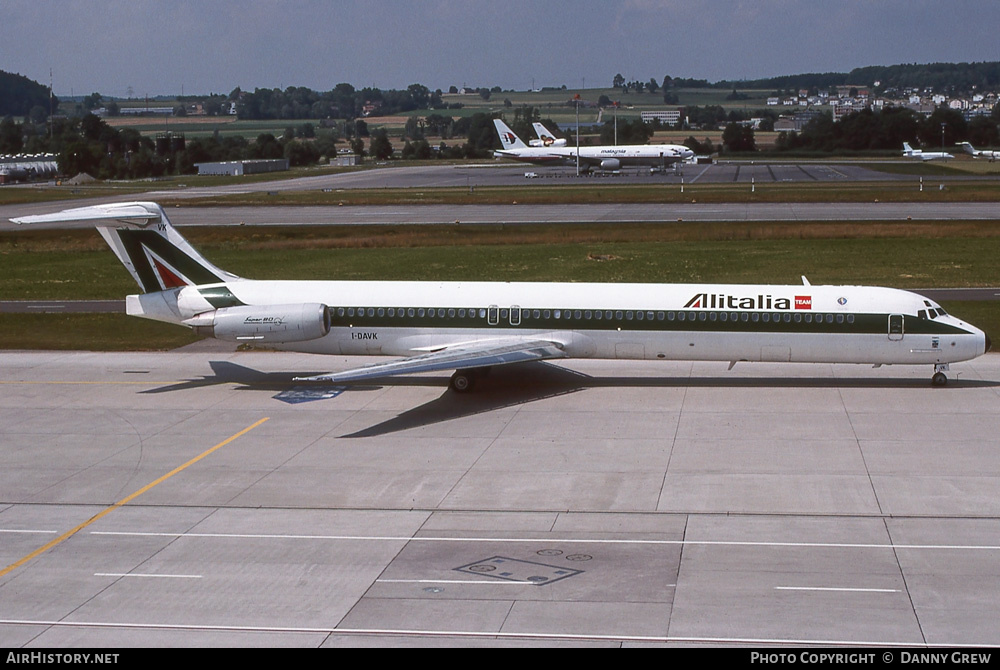 Aircraft Photo of I-DAVK | McDonnell Douglas MD-82 (DC-9-82) | Alitalia | AirHistory.net #292907